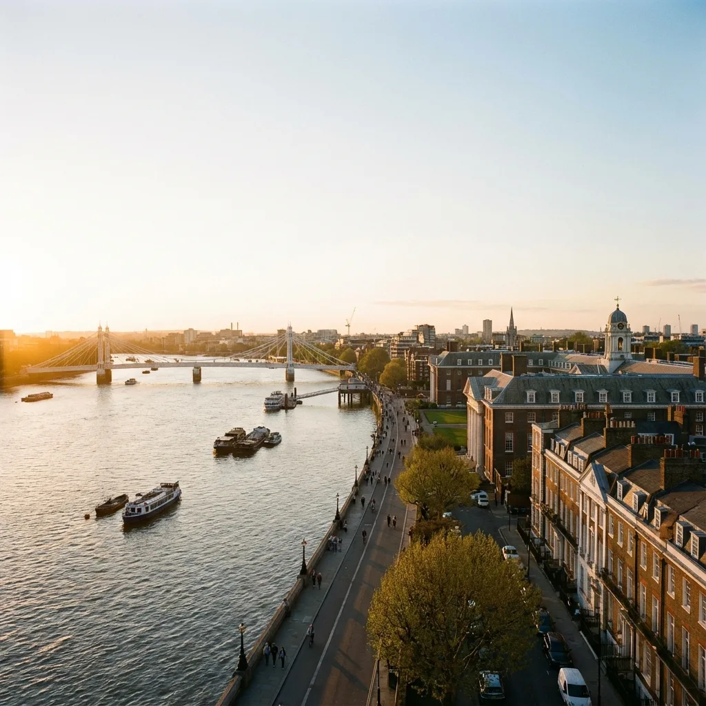 Chelsea luxury townhouses and tree-lined streets
