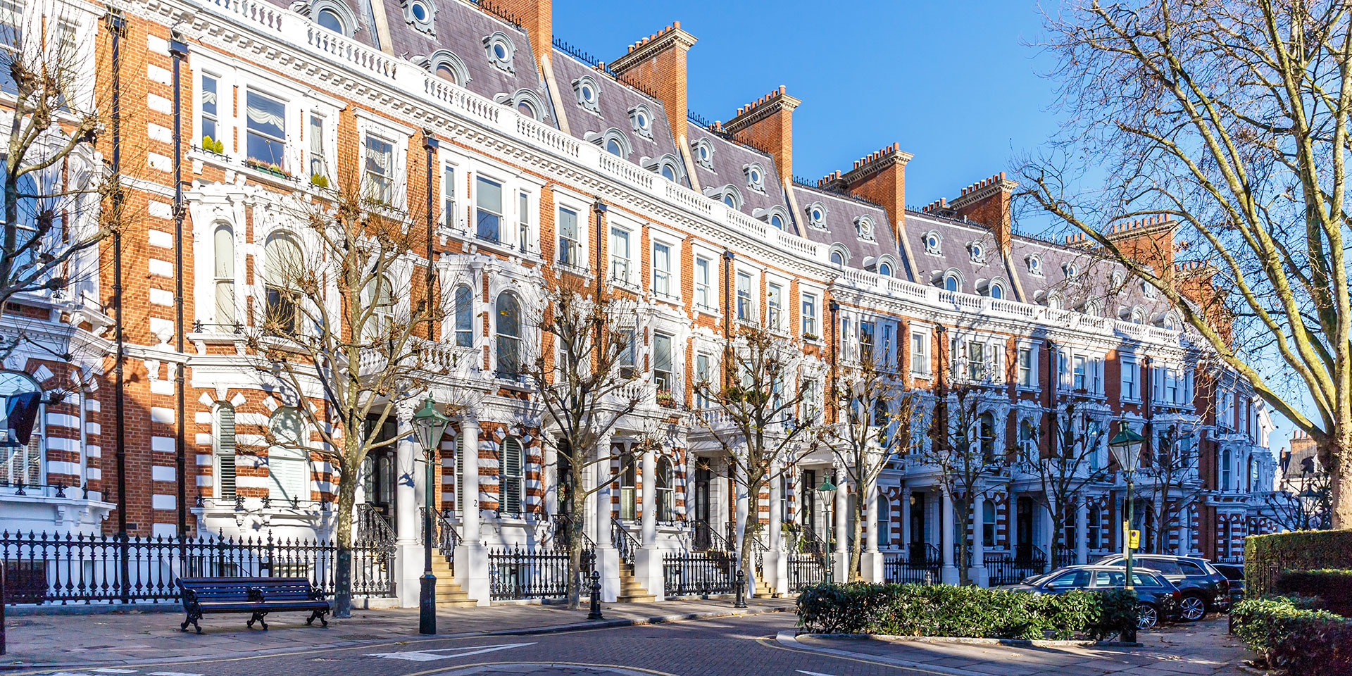 Kensington elegant Victorian mansions