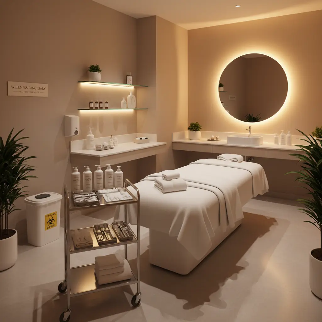 Wellness centre reception area